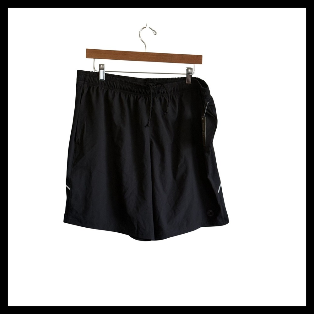 Balance Collection Mens XL Black Athletic Running Shorts Drawstring NWT